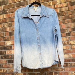 3/$15 Ombré jean button down